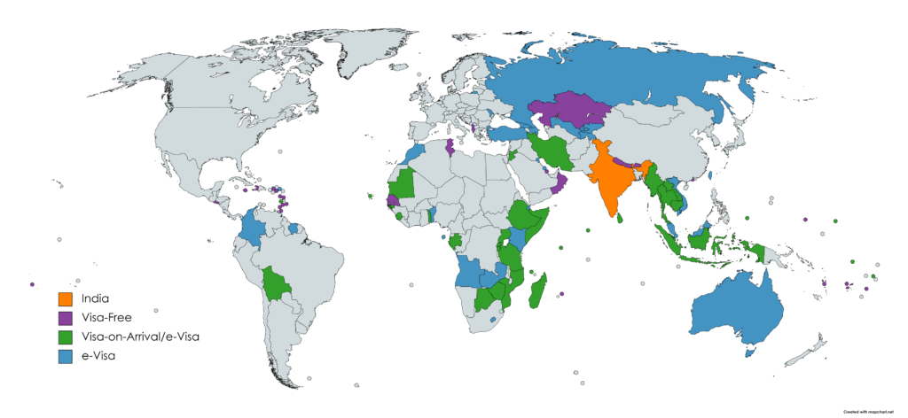 Visa-Free Countries for Indians